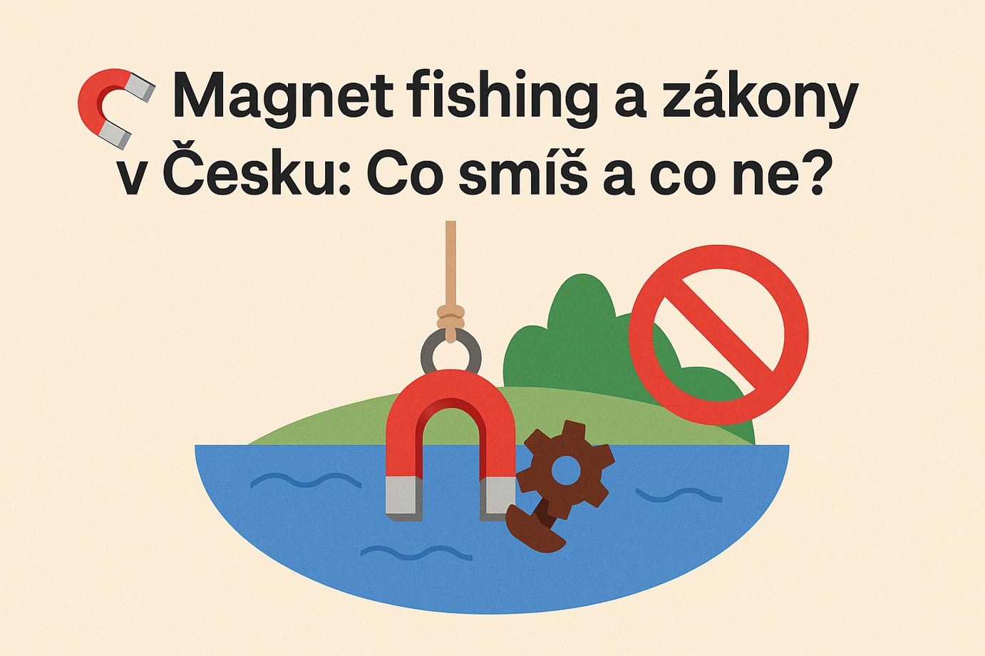 Magnet fishing a zákony v Česku: Co smíš a co ne?
