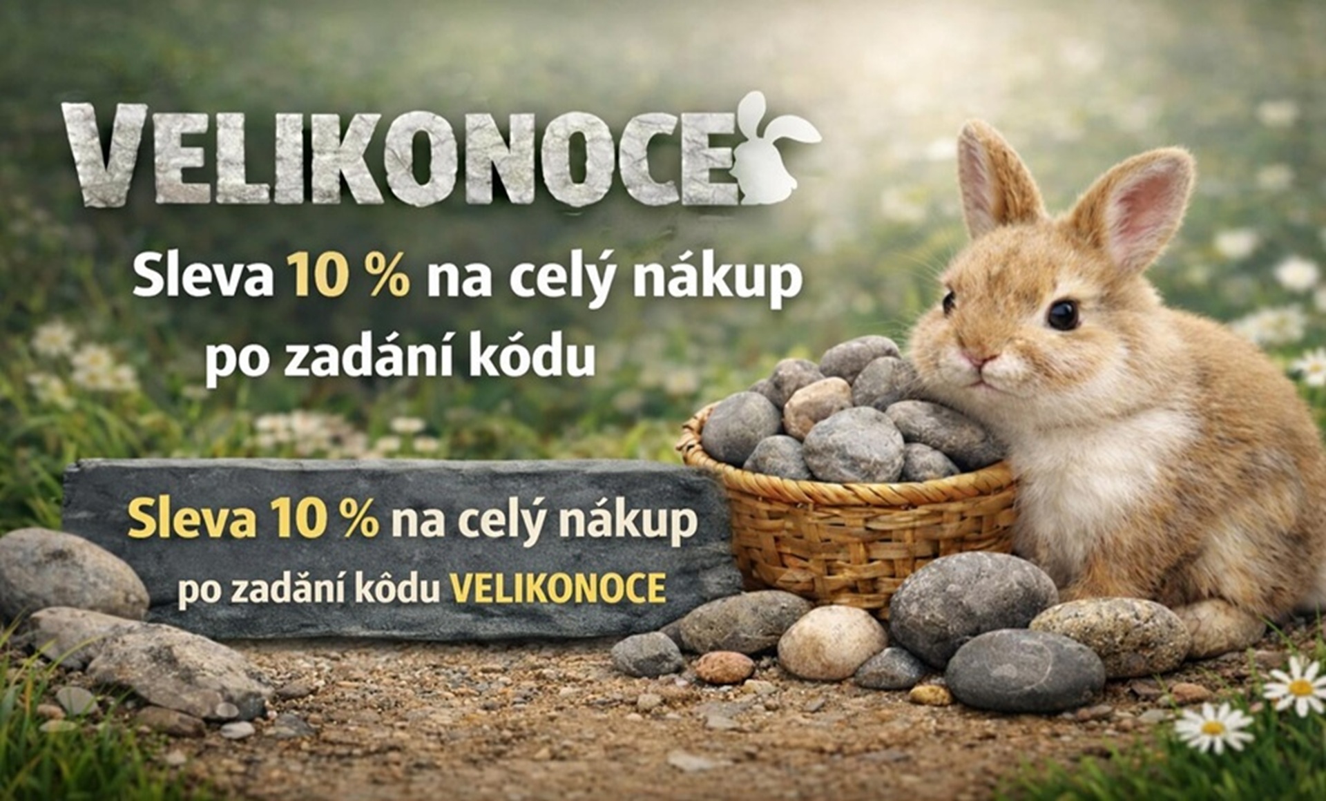 10% Sleva při zadání kodu VELIKONOCE v košíku