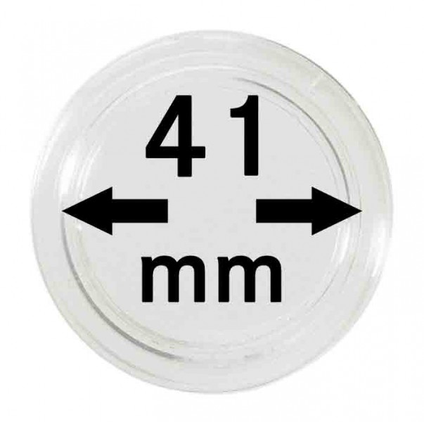 Plastová kapsle na mince Velikost: 41 mm