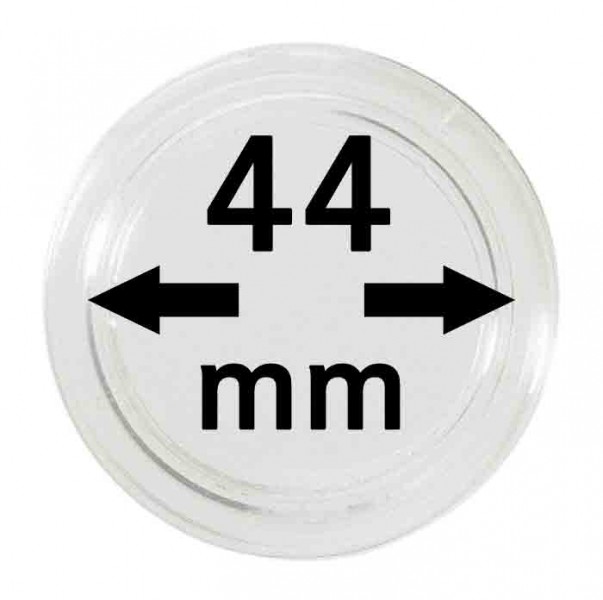 Plastová kapsle na mince Velikost: 44 mm
