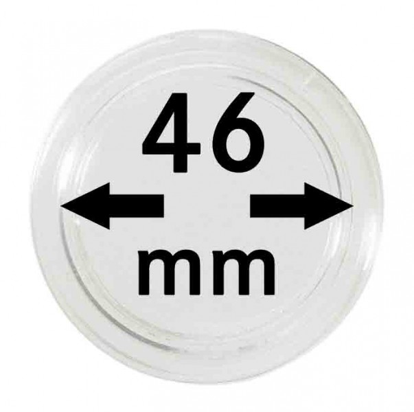 Plastová kapsle na mince Velikost: 46 mm