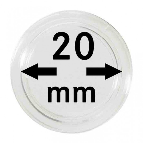 Plastová kapsle na mince Velikost: 20 mm