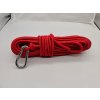 Lano na magnet fishing červené o průměru 8 mm pro optimální kontrast ve vodě