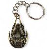 Klíčenka s trilobitem – staromosaz