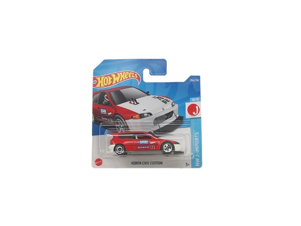 Hot Wheels Honda Civic Custom Red Nové Prokonzole.cz