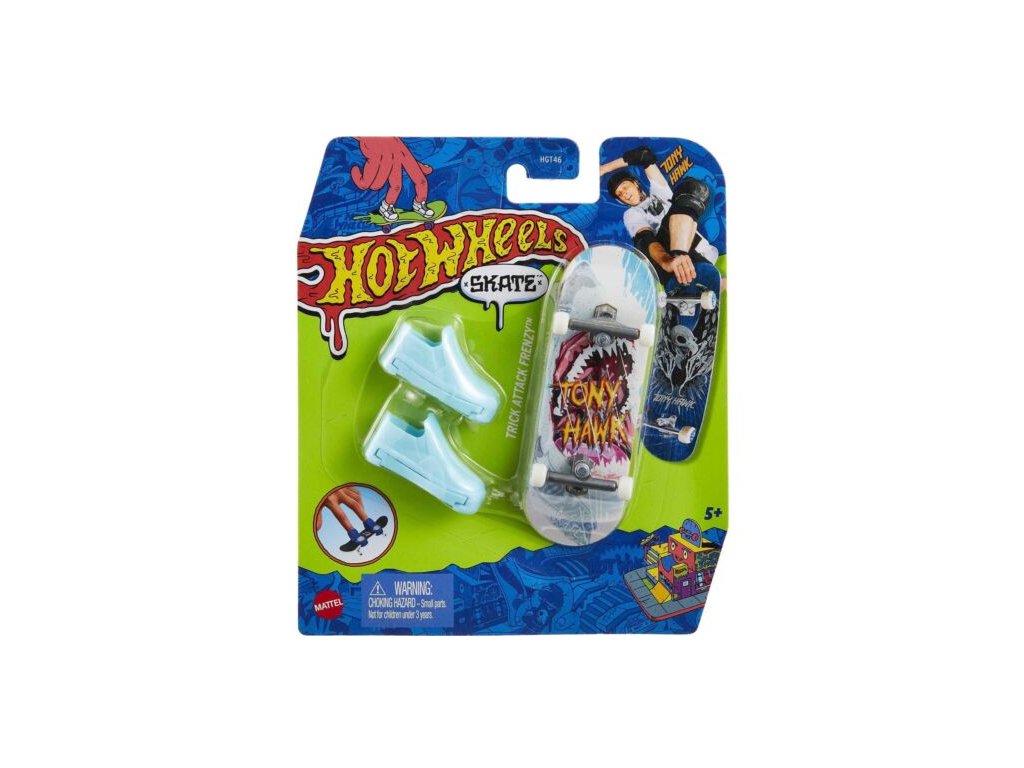 Trick Attack Frenzy Hot Wheels Skate Fingerboard and Shoes