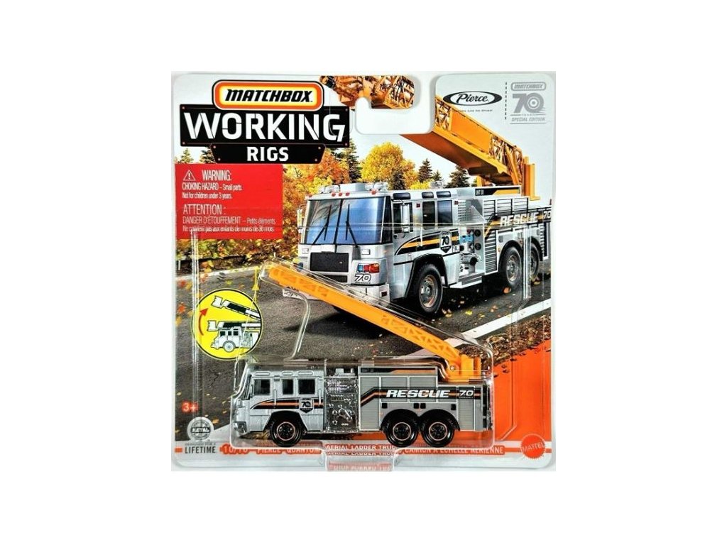 Toy Fire Truck Matchbox Real Workng Rgs Perce Velocty Aeral Fre