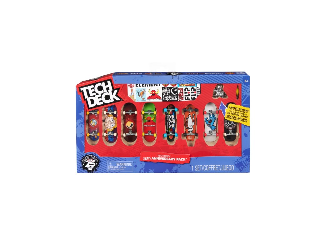Tech deck set 25.výročí 8ks Nové Prokonzole.cz