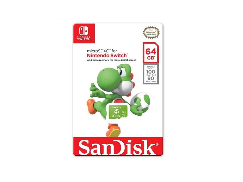 Switch SanDisk Micro SDXC SanDisk 64GB Yoshi Nové za 348 Kč