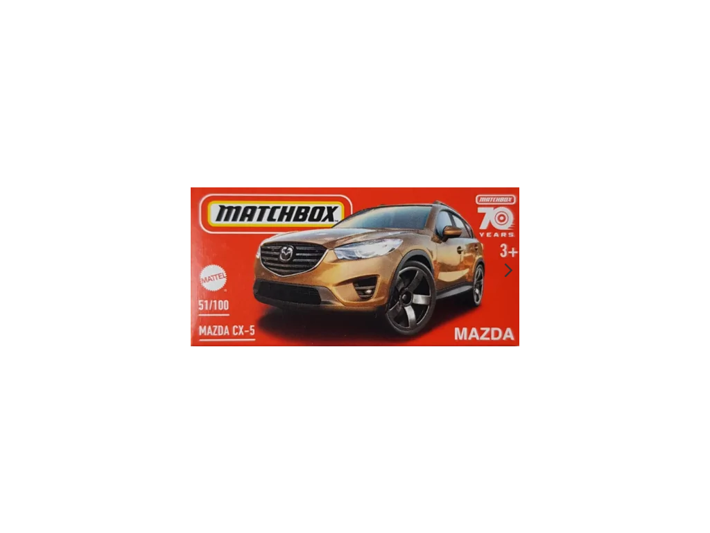 Matchbox Mazda CX-5 – Gold, Modellauto Im Maßstab 1:100, 51. Serie