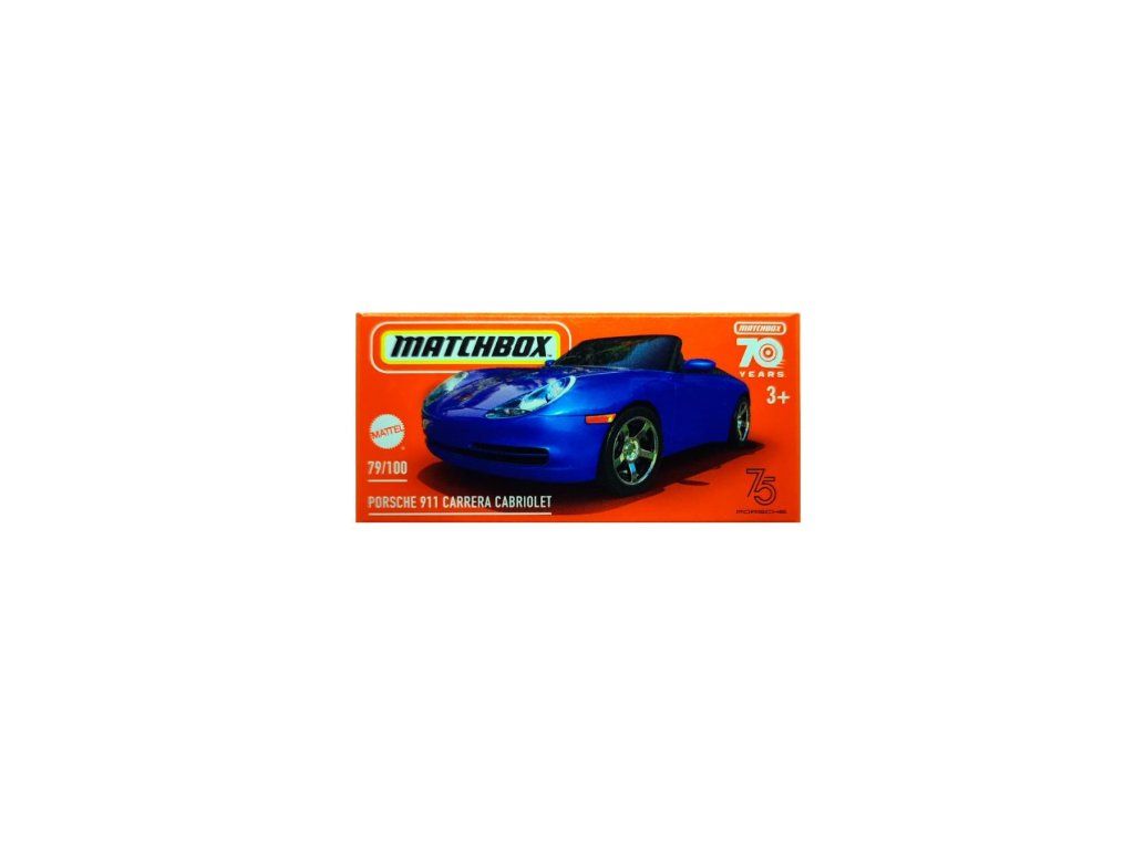 Voiture Matchbox Superfast Porsche Carrera Cabriolet Bleu – Boîte Allemande