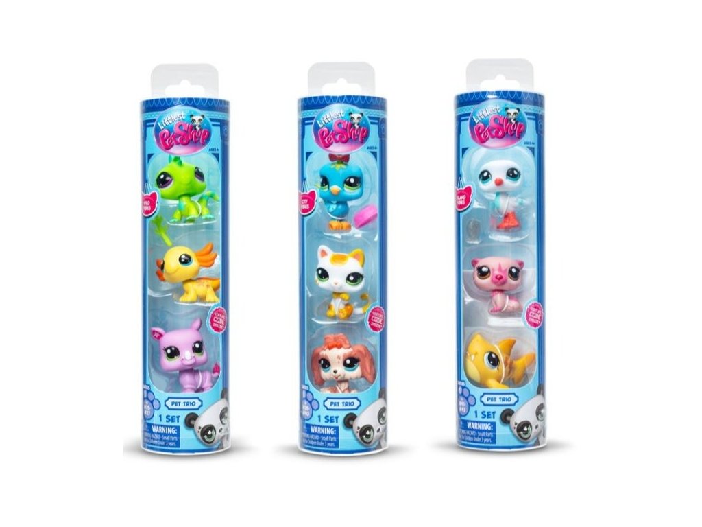 Figurky Littlest Pet Shop v tubě 3ks
