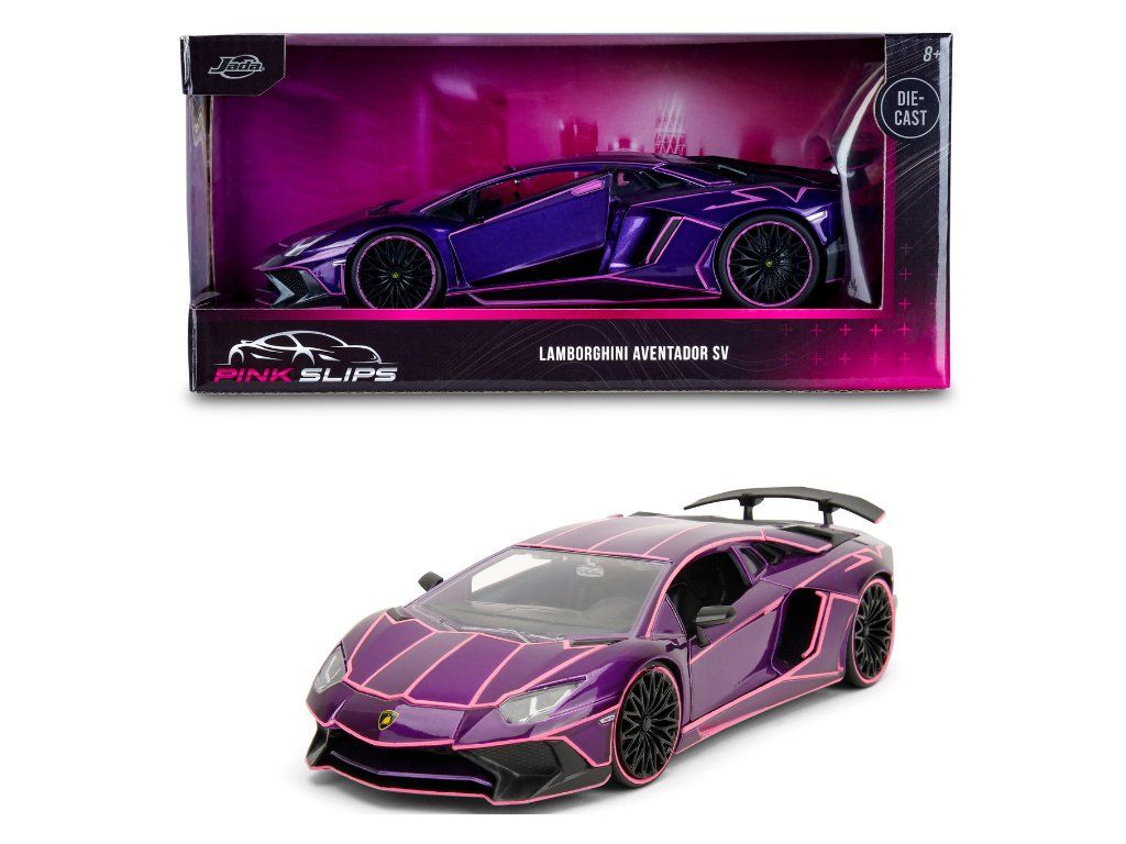 Miniature Jada Toys - Lamborghini Aventador Pink Slips - Échelle 1/24 - Neuve