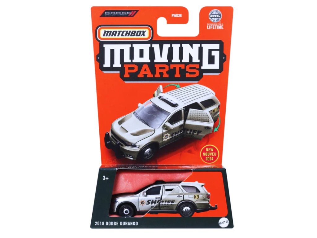Matchbox Moving Parts 2018 Dodge Durango Nové za 188 Kč