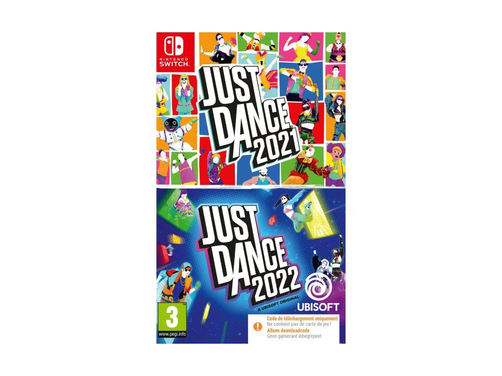 Switch Just Dance 2021 a Just Dance 2022 Nové za 598 Kč