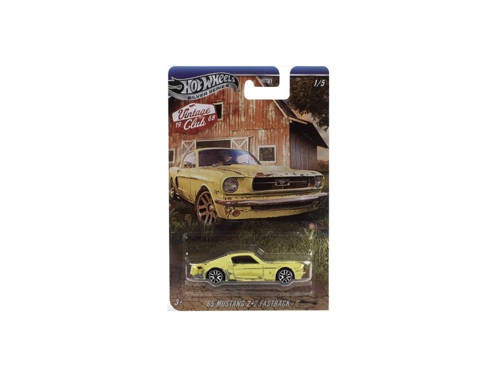 Hot Wheels Vintage Club 1968 Silver Series 65 Mustang Fastback