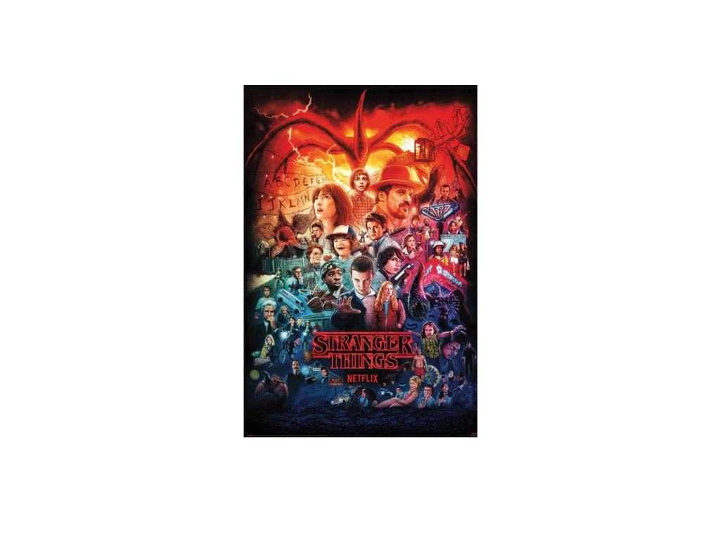 Plakát Stranger Things Seasons Montage