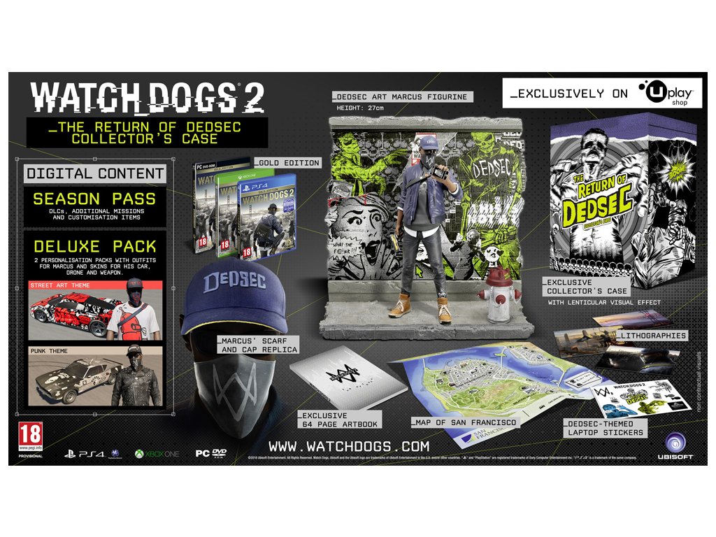 PS4 Watch Dogs 2 The return of Dedsec Collectors Edition2