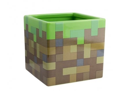 Merch Stojan na tužky Minecraft Grass Block Pen and Plant Pot