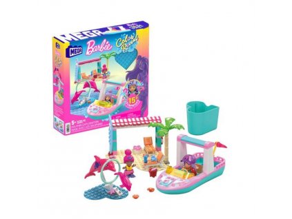 Toys Mega Bloks Barbie Color Reveal Dolphin Exploration