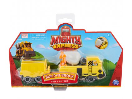 Toys Mighty Express BuildIt Brock Push and Go Train