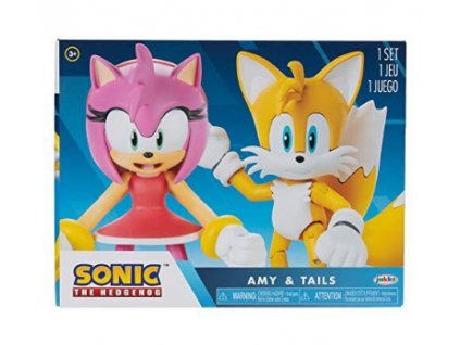 Toys Set Figurek Tails a Modern Amy Sonic 10cm