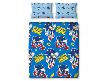 Merch Povlečení Sonic Zoom Rotary Duvet Set Double