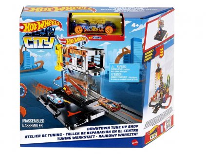 Toys Hot Wheels City Downtown Tune Up Shop Playset