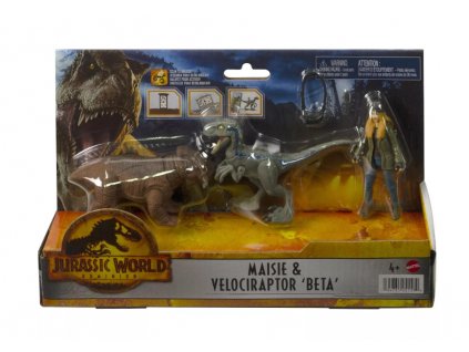 Toys Jurassic World Dominion Maisie and Velociraptor Beta