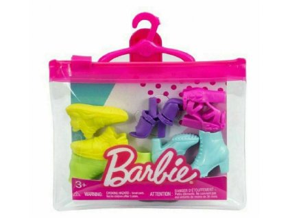 Toys Barbie Fashion 5 Pairs Of Shoes In Different Colors Style
