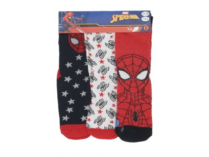 Merch Ponožky Spider man 3 pack white blue