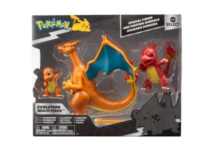 Toys Pokémon Select Action 3 Pack Evolution Charmander Charmeleon Charizard