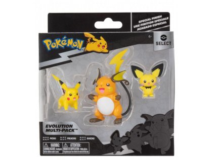 Toys Pokemon Battle Figure Set 3Pack Pichu,Pikachu, Raichu