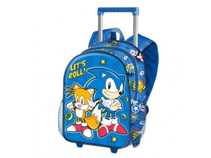 Batoh Trolley 3D Lets Roll Sonic The Hedgehog 34cm