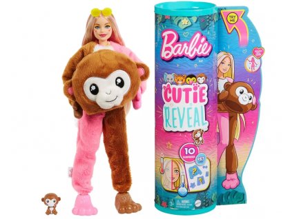 Barbie Cutie Reveal Džungle Opice Nové