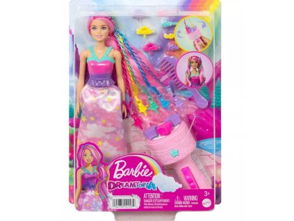 Barbie Dreamtopia Fantasy s kadeřnickými doplňky