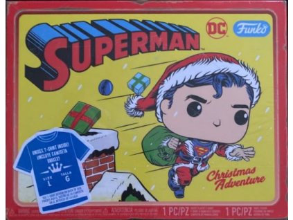 Funko Set DC Comics Superman Exclusive Flocked a tričko vel. L Nové3