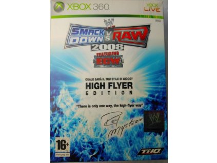 X360 WWE Smackdown vs Raw 2008 High Flyer edition Nové