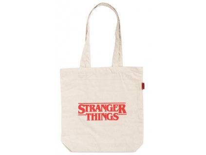 Nákupní taška Stranger Things Logo White Nové