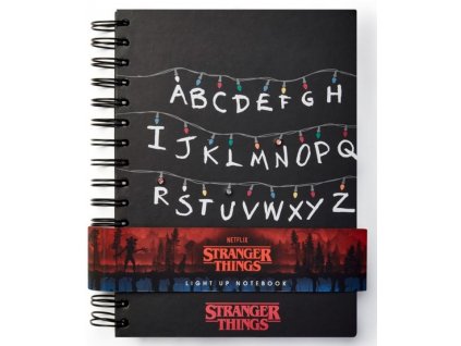 Zápisník Stranger Things A5 Led Nové