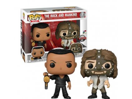 Funko Pop! 2Pack WWE The Rock and Mankind