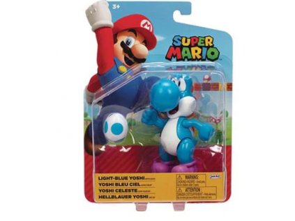 Figurka Nintendo Super Mario Light Blue Yoshi 10cm