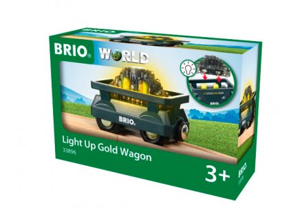 BRIO 33896 Vagon se zlatem svítící