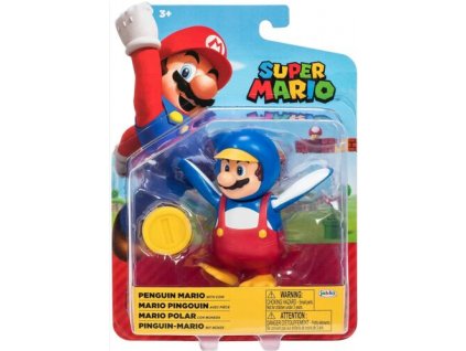 Figurka Super Mario Penguin Mario 10cm