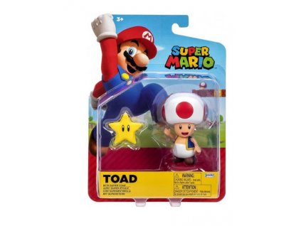 Figurka Super Mario Toad with Super Star 10cm