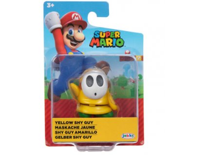 Figurka Super Mario Yellow Shy Guy 6cm