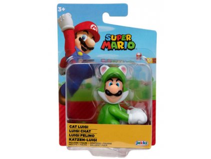 Figurka Super Mario Cat Luigi 6cm