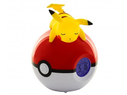 Budík Pokémon Pikachu a Pokéball