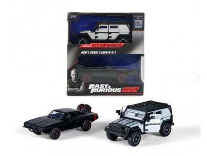 Auto Fast and Furious Jeep Wrangler a Dodge Charger