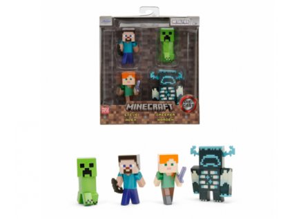 Figurky Minecraft 4 ks 6 cm